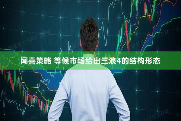 闻喜策略 等候市场给出三浪4的结构形态